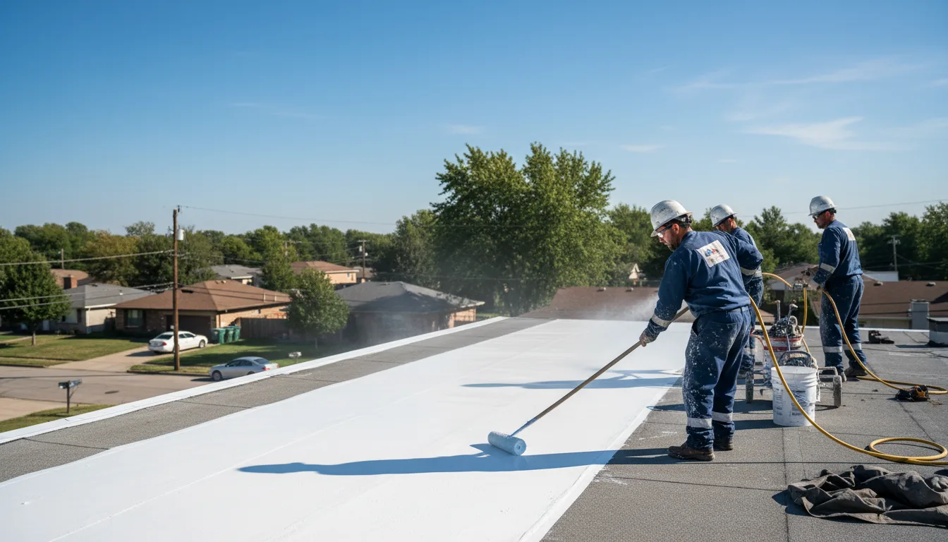 Commercial roof coating in Karns City, PA near me